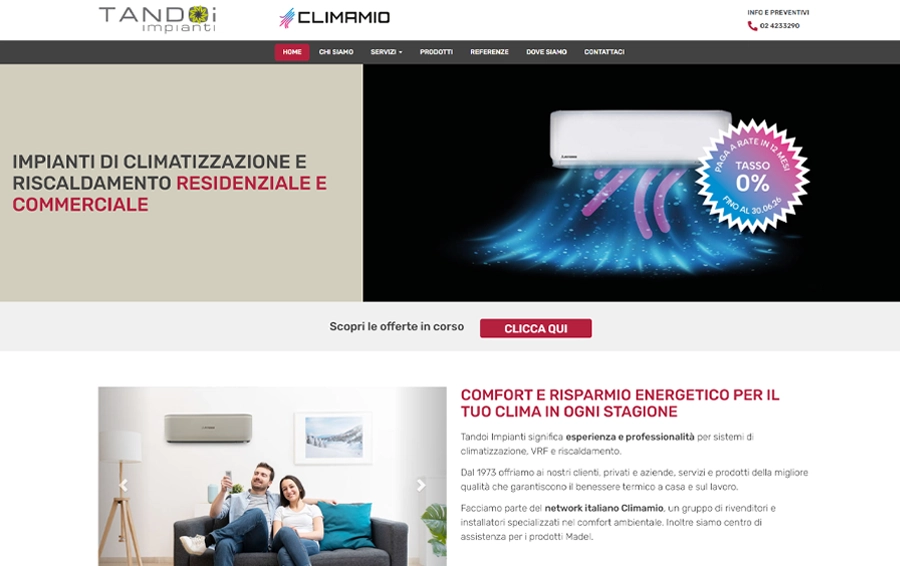 Sito Web Tandoi impianti